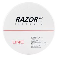 Диск циркониевый Razor 800, однослойный, размер 98х18мм, оттенок D3, UNC Inc (Корея)