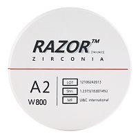 Диск циркониевый Razor 800, однослойный Zirconzahn, 95х16мм, A2, UNC Inc (Корея)