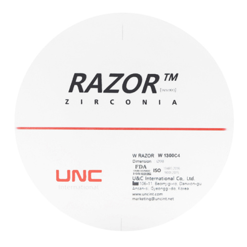 Диск циркониевый Razor 1300, размер 98х18мм, оттенок C4, однослойный