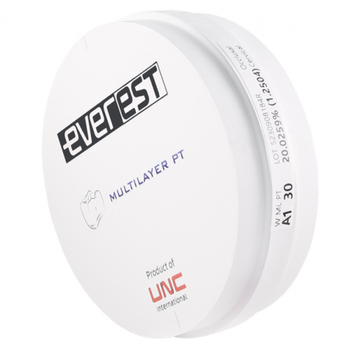 Диск циркониевый Everest Multilayer PT, размер 98х30 мм, цвет A1, многослойный фото 2