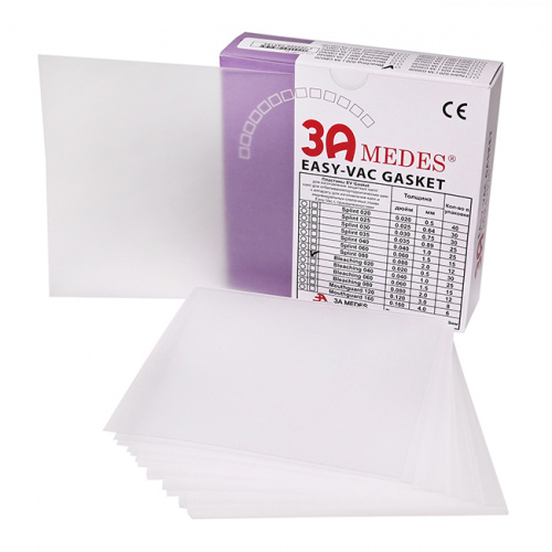 Пластины для капп мягкие  EV Gasket Bleaching 020, квадратные, 0,5 мм. от Дентал-Ист