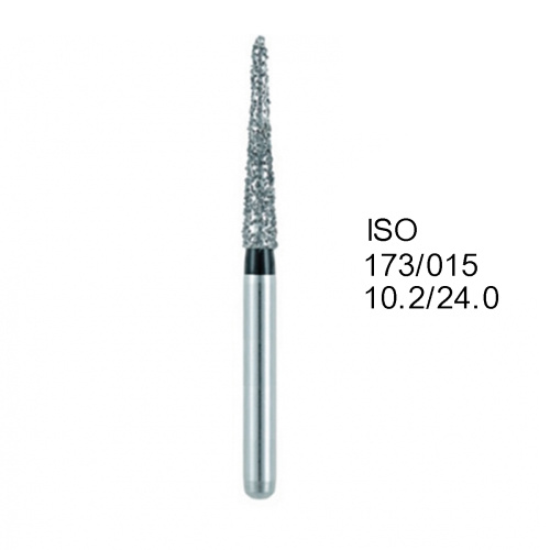 Бор алмазный MANI TF-11C по ISO 173, конус,015х10,2х24,0мм,макс.скорость 300 тыс.об,зерн.C,5шт