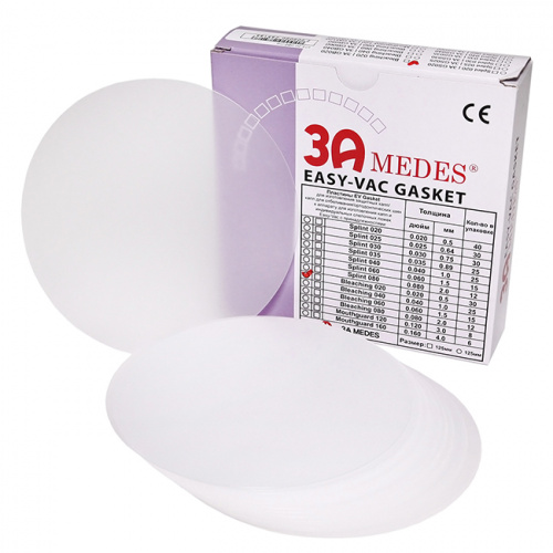 Пластины для капп мягкие  EV Gasket Bleaching 020, круглые, 0,5 мм. от Дентал-Ист