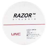 Диск циркониевый Razor 800, однослойный, размер 98х14мм, оттенок Light, UNC Inc (Корея)