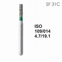 Бор алмазный MANI SF-31C по ISO 109, цилиндр,014х4,7х19,1мм,макс.скорость 450 тыс.об,зерн.C,5шт