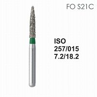 Бор алмазный MANI FO-S21C по ISO 257, почка,015х7,2х18,2мм,макс.скорость 300 тыс.об,зерн.C,5шт