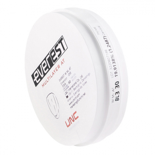 Диск циркониевый Everest Multilayer AT, размер 98х30мм, оттенок BL3, многослойный фото 4