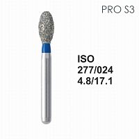 Бор алмазный MANI PRO-S3 по ISO 277, яйцо,024х4,8х17,1мм,макс.скорость 300 тыс.об,зерн.S,5шт
