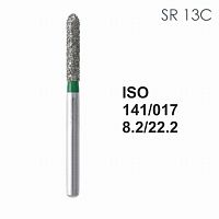 Бор алмазный MANI SR-13C по ISO 141, цилиндр,017х8,2х22,2мм,макс.скорость 300 тыс.об,зерн.C,5шт от Дентал-Ист