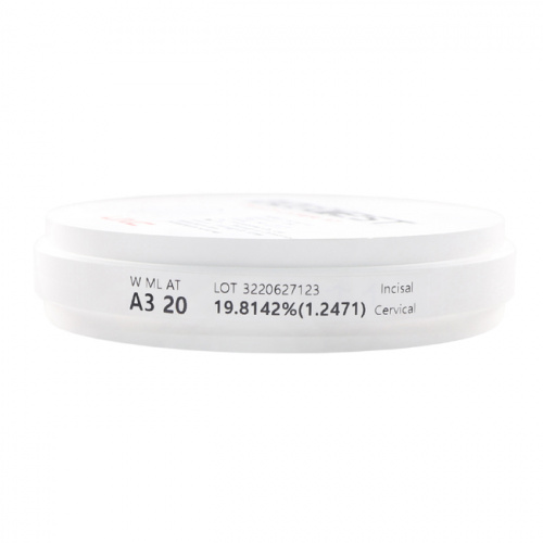 Диск циркониевый Everest Multilayer AT, размер 98х20мм, оттенок A3, многослойный фото 6