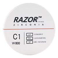 Диск циркониевый Razor 800, однослойный Zirconzahn, 95х16мм, C1, UNC Inc (Корея)