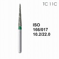 Бор алмазный MANI TC-11C по ISO 166, конус,017х10,2х22,0мм,макс.скорость 300 тыс.об,зерн.C,5шт