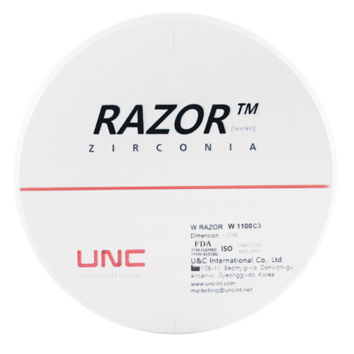 Диск циркониевый Razor 1100, размер 98х20мм, оттенок C3, однослойный