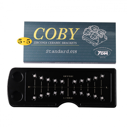 Брекеты COBY STD-018-5-5 из диоксида циркония,верхние,нижние,правые,левые на 1-5 зубы,.018",20 шт от Дентал-Ист