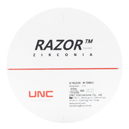 Диск циркониевый Razor 1300, размер 95х10мм, оттенок C1, однослойный