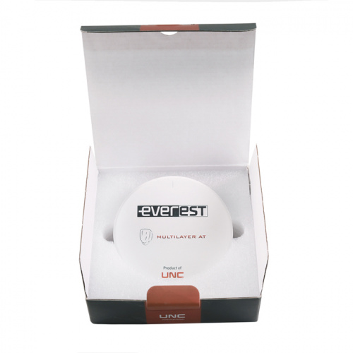 Диск циркониевый Everest Multilayer AT, многослойный для Zirconzahn, 95х14мм, C2, UNC Inc (Корея) фото 4