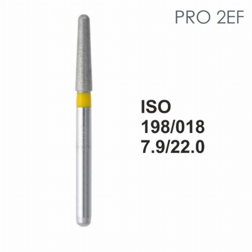 Бор алмазный MANI PRO-2EF по ISO 198, конус,018х7,9х22,0мм,макс.скорость 300 тыс.об,зерн.EF,5шт