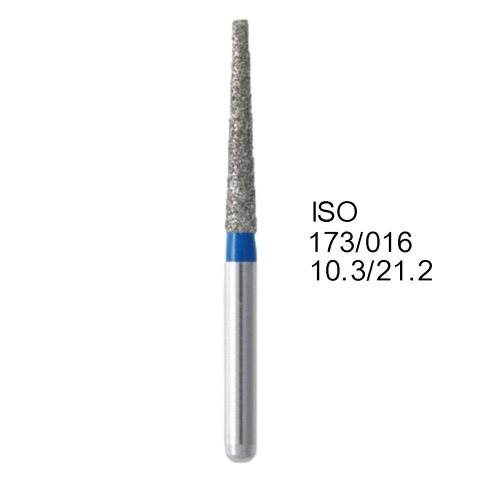 Бор алмазный MANI TF-S12 по ISO 173, конус,016х10,3х21,2мм,макс.скорость 300 тыс.об,зерн.S,5шт