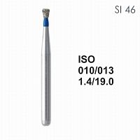 Бор алмазный MANI SI-46 по ISO 010, об.конус, 013х1,6х19,0 мм, макс.скорость 450 тыс.об, зерн.S, 5шт