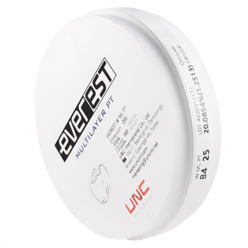 Диск циркониевый Everest Multilayer PT, размер 95х25мм, цвет B4, многослойный фото 2