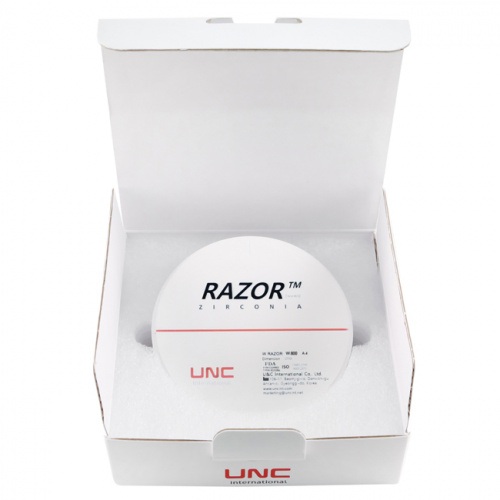 Диск циркониевый Razor 800, однослойный, размер 98х18мм, оттенок A4, UNC Inc (Корея) от Дентал-Ист фото 8