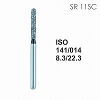 Бор алмазный MANI SR-11SC по ISO 141, цилиндр,014х8,3х22,3мм,макс.скорость 300 тыс.об,зерн.SC,5шт