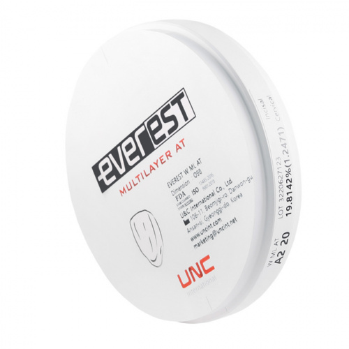 Диск циркониевый Everest Multilayer AT, размер 98х20мм, оттенок A2, многослойный фото 4