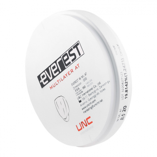 Диск циркониевый Everest Multilayer AT, размер 98х20мм, оттенок BL0, многослойный фото 4