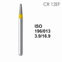 Бор алмазный MANI CR-12EF по ISO 196, конус,013х3,9х18,9мм,макс.скорость 450 тыс.об,зерн.EF,5шт от Дентал-Ист