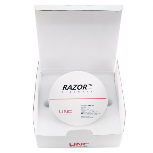 Диск циркониевый Razor 800, однослойный, размер 98х30мм, оттенок B3, UNC Inc (Корея) от Дентал-Ист фото 8