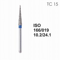Бор алмазный MANI TC-15  по ISO 166, конус,019х10,2х24,1мм,макс.скорость 300 тыс.об,зерн.S,5шт