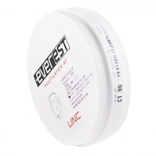 Диск циркониевый Everest Multilayer AT, размер 98х30мм, оттенок C1, многослойный фото 4