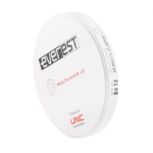Диск циркониевый Everest Multilayer AT, размер 98х12 мм, оттенок B4, многослойный фото 4