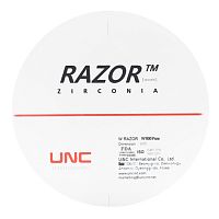 Диск циркониевый Razor 800, однослойный, размер 98х10мм, оттенок Pure, UNC Inc (Корея) от Дентал-Ист
