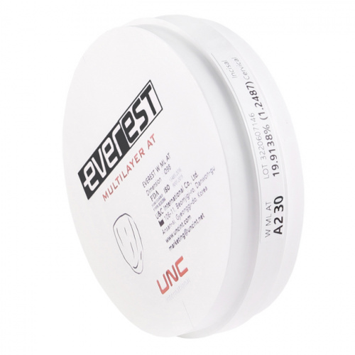 Диск циркониевый Everest Multilayer AT, размер 98х30мм, оттенок A2, многослойный фото 4