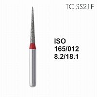 Бор алмазный MANI TC-SS21F по ISO 165, конус,012х8,2х18,1мм,макс.скорость 300 тыс.об,зерн.F,5шт