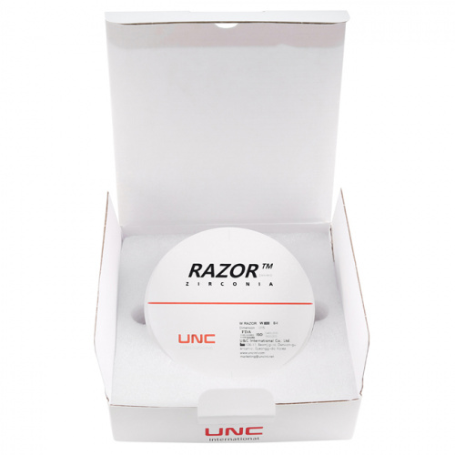 Диск циркониевый Razor 800, однослойный Zirconzahn, 95х22мм, B4, UNC Inc (Корея) от Дентал-Ист фото 8