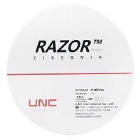 Диск циркониевый Razor 800, однослойный, размер 98х30мм, оттенок Pure, UNC Inc (Корея) от Дентал-Ист