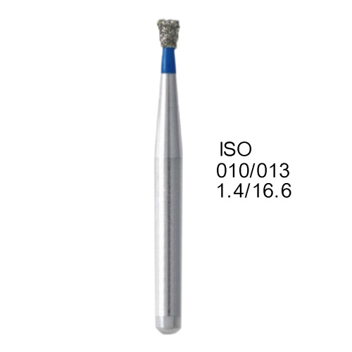 Бор алмазный MANI SI-S46 по ISO 010, об.конус,013х1,6х16,6мм,макс.скорость 450 тыс.об,зерн.S,5шт