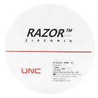 Диск циркониевый Razor 800, однослойный Zirconzahn, 95х10мм, A3, UNC Inc (Корея)