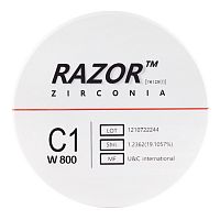 Диск циркониевый Razor 800, однослойный Zirconzahn, 95х25мм, C1, UNC Inc (Корея) от Дентал-Ист