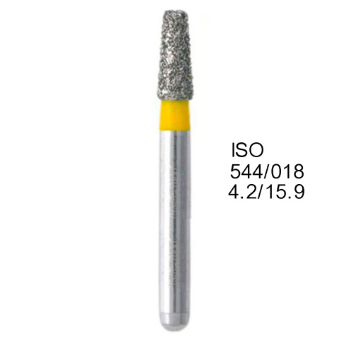 Бор алмазный MANI RS-SS31EF по ISO 544, конус,018х4,2х15,9мм,макс.скорость 300 тыс.об,зерн.EF,5шт