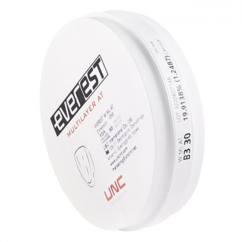 Диск циркониевый Everest Multilayer AT, размер 98х30мм, оттенок B3, многослойный фото 4