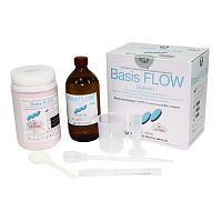 Пластмасса Basis FLOW универсальная текучая холодной полимеризации, цвет LF Pink, набор 650 г + 500 мл. от Дентал-Ист