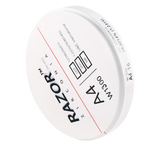 Диск циркониевый Razor 1300, размер 98х16мм, оттенок A4, однослойный фото 2