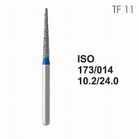 Бор алмазный MANI TF-11 по ISO 173, конус, 014х10,2х24,0 мм, макс.скорость 450 тыс.об, зерн.S, 5 шт