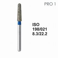 Бор алмазный MANI PRO-1 по ISO 198, конус,021х8,3х22,2мм,макс.скорость 300 тыс.об,зерн.S,5шт от Дентал-Ист