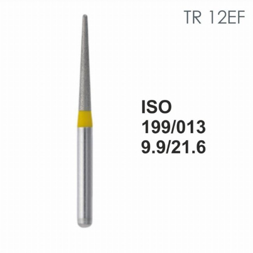Бор алмазный MANI TR-12EF по ISO 199, конус,013х9,9х21,6мм,макс.скорость 300 тыс.об,зерн.EF,5шт