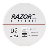 Диск циркониевый Razor 1300, размер 98х16мм, оттенок D2, однослойный