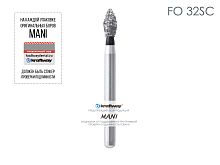 Бор алмазный MANI FO-32SC по ISO 257, почка,020х4,0х19,8мм,макс.скорость 300 тыс.об,зерн.SC,5шт